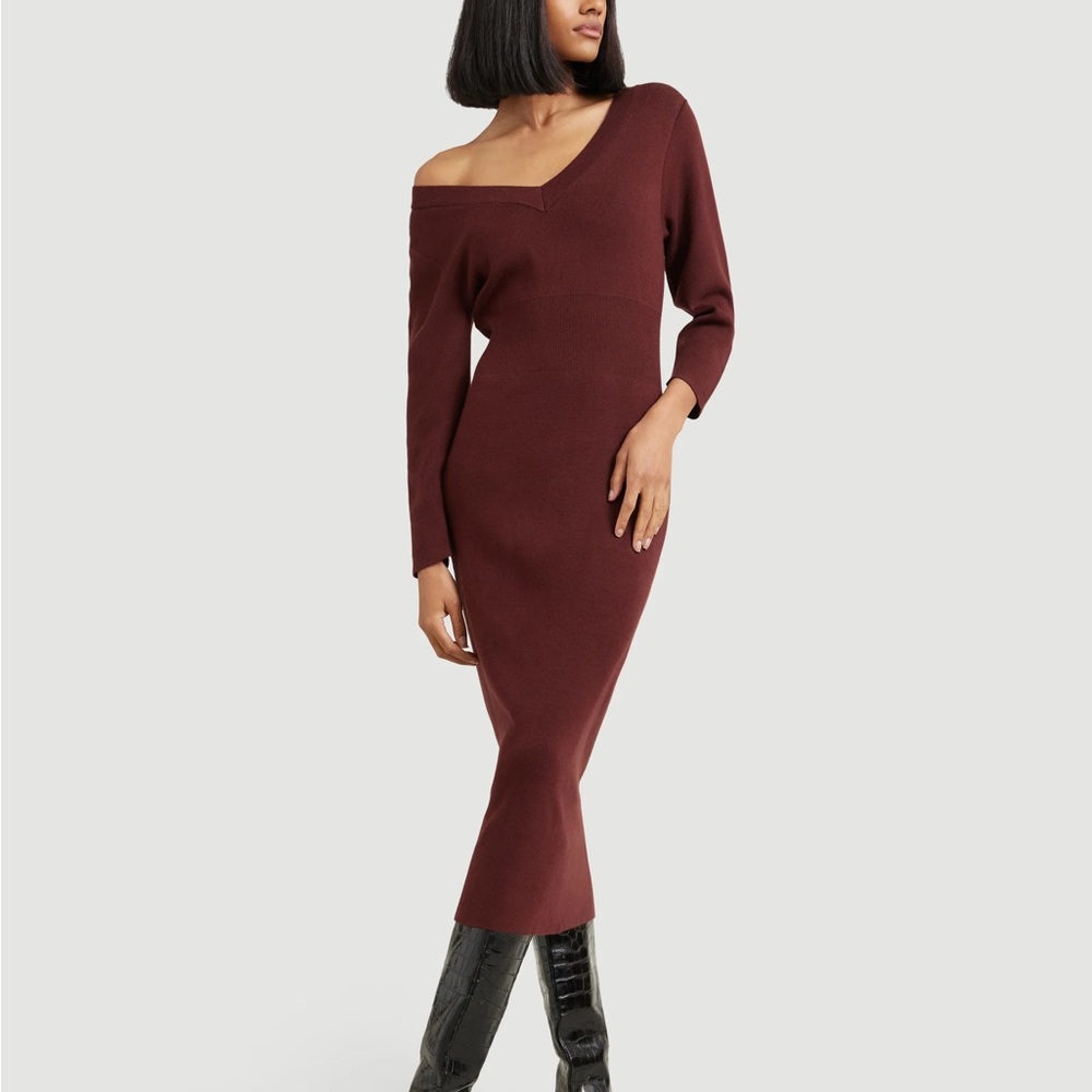 Modern Citizen Burgundy Midi Dress